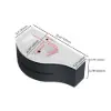 90 cm Floating Curved Bathroom Vanity Half-Circle Bathroom Cabinet Black