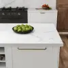 180 cm Modern White Sintered Stone Kitchen lsland with Wine Storage
