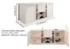 180 cm Modern White Sintered Stone Kitchen lsland with Wine Storage