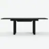 Japandi 140 - 220 cm Extendable Black Dining Table, Seats 4-8