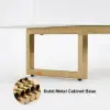 Modern 180 cm Glossy White Wood Sideboard with Cabinets & Adjustable Shelves – Whiteyellow Buffet Kitchen