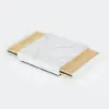Modern 1000 mm Square Sintered Stone Block Coffee Table with 2 Drawers