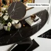 Modern 99 cm Demilune Console Table with Sintered Stone Top