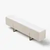 Grovyn 240 cm Sintered Stone Top Fluted TV Unit with Spacious Cabinets – 45cm
