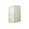 Picture of Modern Narrow Off-White Nightstand 2-Drawer Small Bedside Table with PU Leather Set of 2