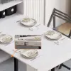 Picture of Farmhouse 180 cm Extendable Rectangular White Dining Table with Sideboard, Seats 4-5