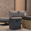 Tevara Outdoor 40 cm Gas Tank Cover Table in Grey