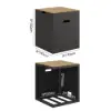 Tevara Outdoor 40 cm Gas Tank Cover Table in Grey