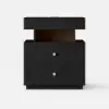 Krila Floating 3-Drawer LED Smart Bedside Table with Light – Rectangle – Nightstand – AUD-H1389