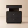 Krila Floating 3-Drawer LED Smart Bedside Table with Light – Rectangle – Nightstand – AUD-H1389