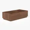 Fero Mid-Century 120 cm Walnut Rectangular Coffee Table with 4 Drawers