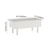 Modern White Lift Top Coffee Table Extendable with Storage