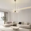 9-Light Resin Deer Horn Antler Ceiling Chandelier Lighting in Gold