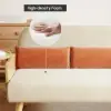 183 cm 2-Seater Cotton & Linen Pull-out Sofa Sofa with Rotating Tray