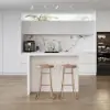Modern 127 cm Wood Kitchen Isle with Drawers & Cabinets, White