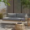 Ropipe Outdoor Aluminum & Rope Weave 2-Seater Swing Sofa in Dark Gray