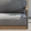 Ropipe Outdoor Aluminum & Rope Weave 2-Seater Swing Sofa in Dark Gray