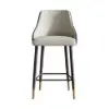 Diamic Blue PU Leather Counter Stool with Upholstered, 6 Pieces