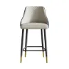 Diamic Blue PU Leather Counter Stool with Upholstered, 2 Pieces