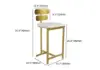 Modern Bar Stool Upholstered PU Leather Metal with Back Counter Stool 6-Pieces