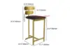 Modern PU Leather Black Counter Stools Back Breakfast Kitchen Counter Stool 8-Pieces