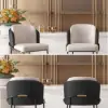 Linenic Modern Black PU Leather Bar Stool with Back & Footrest 6-Pieces