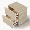 Sintered Stone 2-Drawer Nightstand, 2er Set