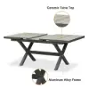 9-Piece Outdoor Extendable Dining Set with 8 Rope Weave Chairs (163 cm - 214 cm) in Grey – Pieces Woven Armchairs