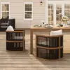 Wevara 9-Piece Outdoor Rope Weave Dining Set with 8 Chairs