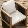 Wevara 9-Piece Outdoor Rope Weave Dining Set with 8 Chairs