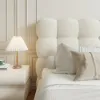 Bubbou Queen Boucle Upholstered Platform Bed with Bubble Headboard
