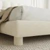 Bubbou Queen Boucle Upholstered Platform Bed with Bubble Headboard