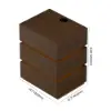 Lumio Walnut 3-Drawer LED Besidetable with Charging Station, Set of 2