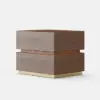 Picture of Lumio Walnut 2-Drawer LED Besidetable with Charging Station, Set of 2