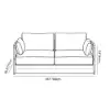 Costra 4-Piece Outdoor Rope Weave Swivel Sofa Set with Coffee Table in Ivory for 4