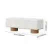Picture of Teddy Fabric Fluffy Faux Fur Flip Top Wood Storage Bench – White – AUD-H1481