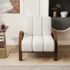 Boucle Ash Wood Accent Chair