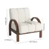 Boucle Ash Wood Accent Chair