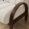 Boucle Ash Wood Accent Chair