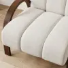 Boucle Ash Wood Accent Chair