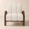 Boucle Ash Wood Accent Chair