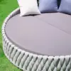 Cocaro 2-Piece Outdoor Weatherproof Daybed with Foldable Sun Canopy (191 cm) in Gray