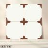 Picture of Bathroom Patterned Floor Tile 400x400mm, Vintage Non-Slip, Hard-Wearing