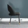 Modern Upholstered Black Dining Chair Velvet Side Chairs 4-Pieces