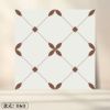 Picture of Bathroom Patterned Floor Tile 400x400mm, Vintage Non-Slip, Hard-Wearing