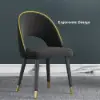 Modern Upholstered Black Dining Chair Velvet Side Chairs 6-Pieces