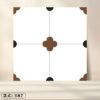 Picture of Bathroom Patterned Floor Tile 400x400mm, Vintage Non-Slip, Hard-Wearing