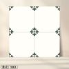 Picture of Bathroom Patterned Floor Tile 400x400mm, Vintage Non-Slip, Hard-Wearing