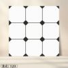 Picture of Bathroom Patterned Floor Tile 400x400mm, Vintage Non-Slip, Hard-Wearing