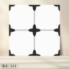 Picture of Bathroom Patterned Floor Tile 400x400mm, Vintage Non-Slip, Hard-Wearing